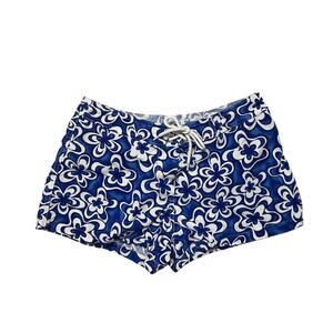 Vintage swim floral mini board point conception shorts 7